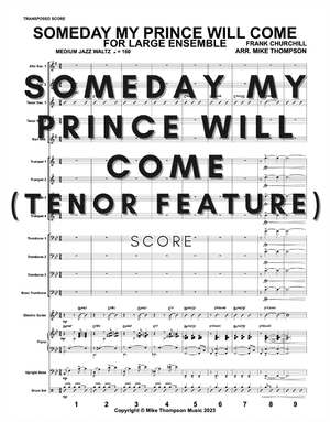 Tenor Feature) Someday My Prince Will Come for Big Band – Score